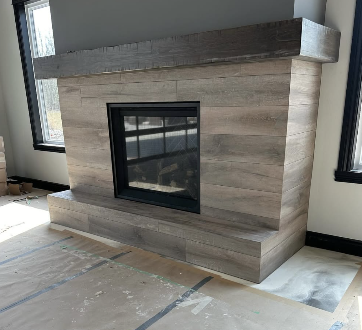 Fireplace — 45° Cut Corners